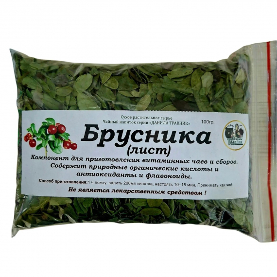  Изображение Брусника лист (100 гр.)  
